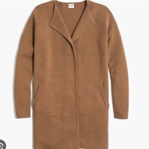 NWT J. Crew Vanessa Collarless Sweater Size M Tan/light brown